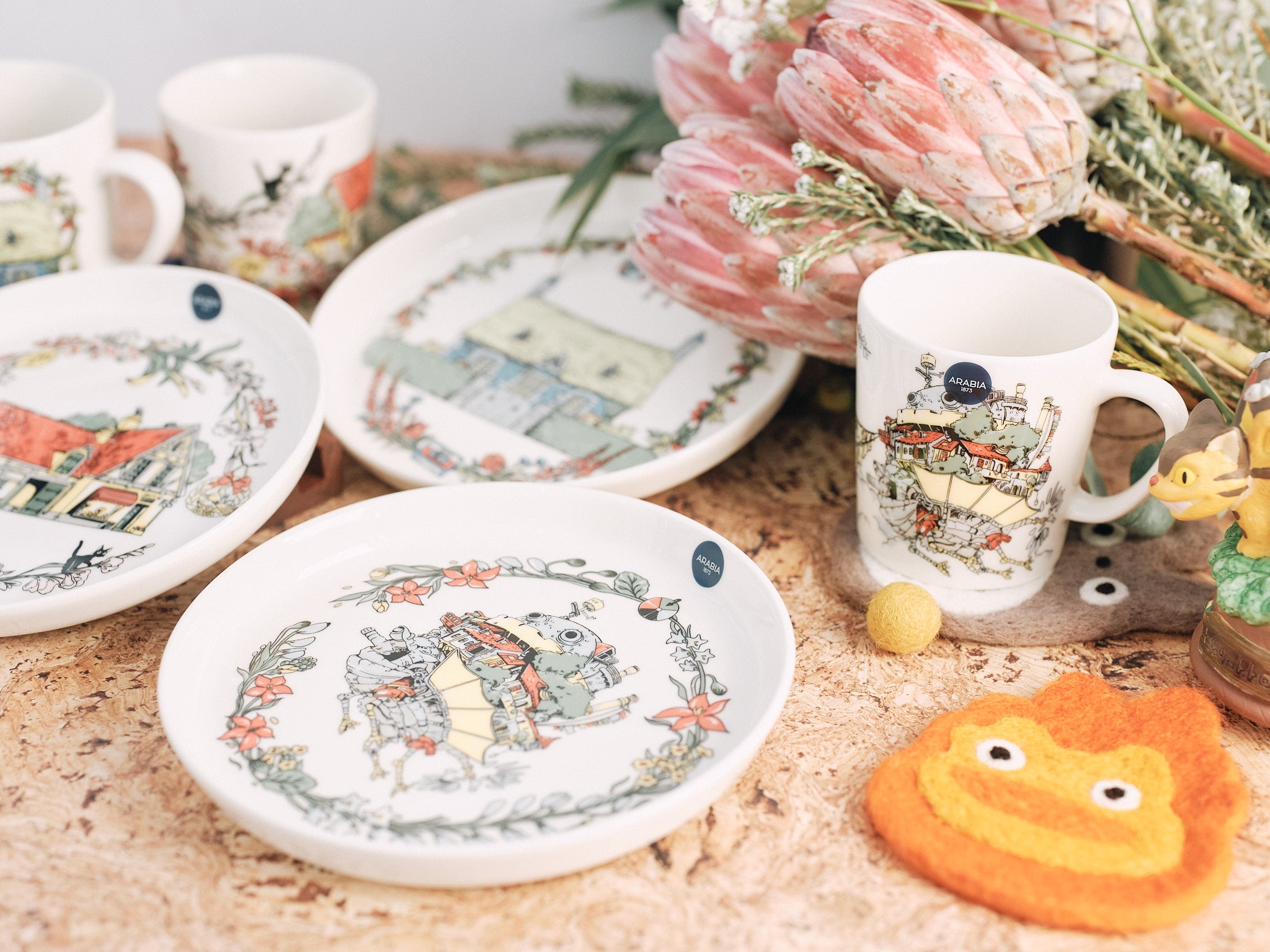 Ghibli Park x Arabia Howl's Moving Castle Plate – oshoppu