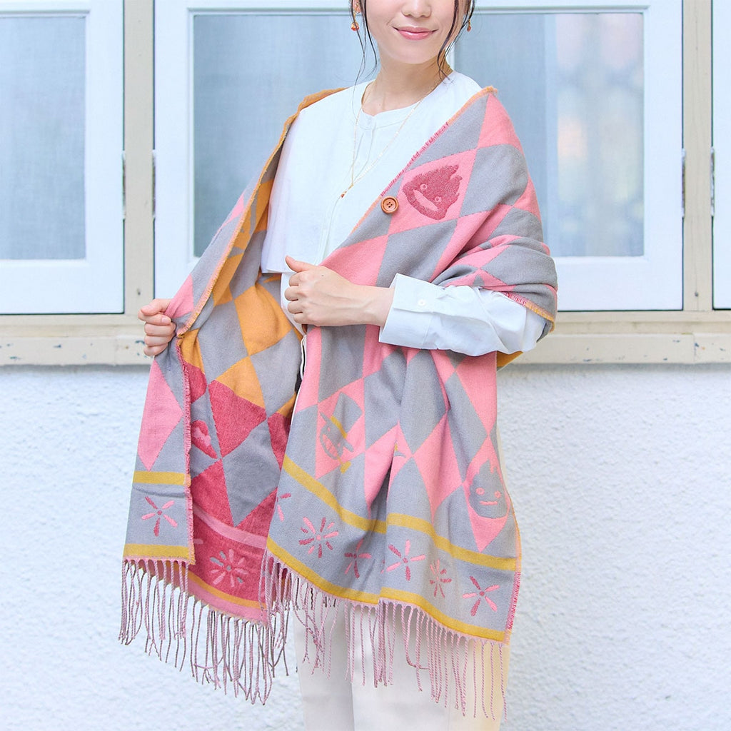 Studio Ghibli Howl’s Moving Castle Calcifer Jacquard Shawl