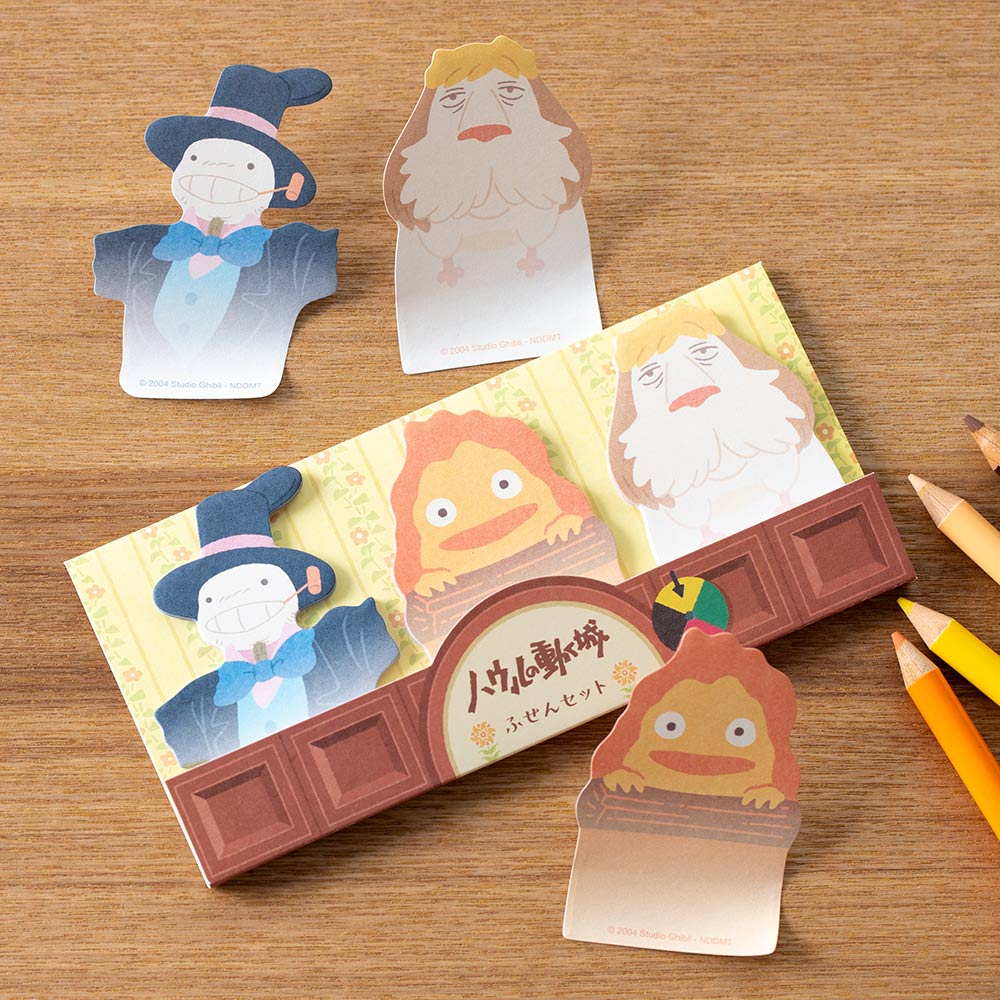 Studio Ghibli Howl's Moving Castle Die-Cut Sticky Notes Set