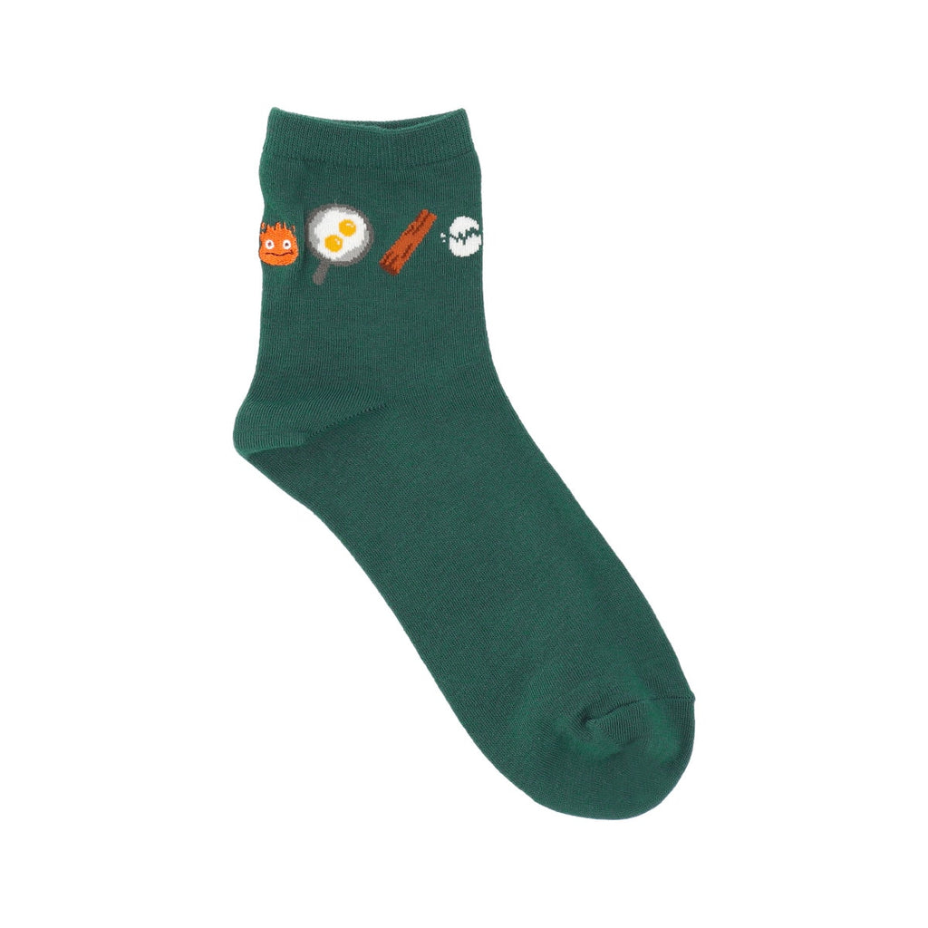 Studio Ghibli Howl's Moving Castle Short Socks 23-25cm (Moss)