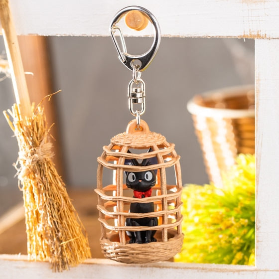 Studio Ghibli Jiji Basket Kiki's Delivery Service Keychain