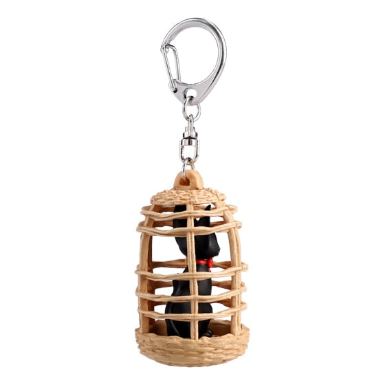 Studio Ghibli Jiji Basket Kiki's Delivery Service Keychain