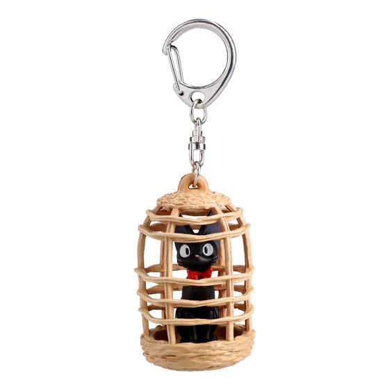 Studio Ghibli Jiji Basket Kiki's Delivery Service Keychain