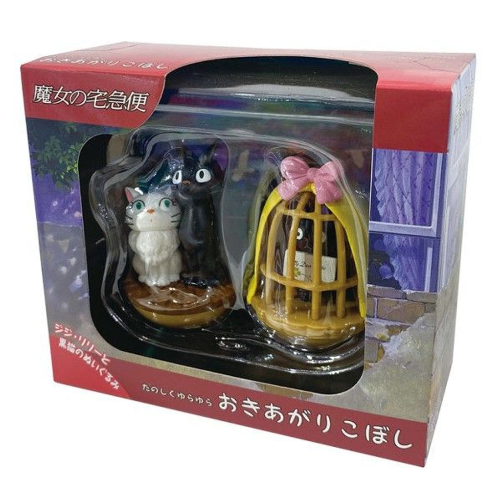 Studio Ghibli Okiagari Koboshi Jiji, Lily & Cage Set [Kiki's Delivery Service]