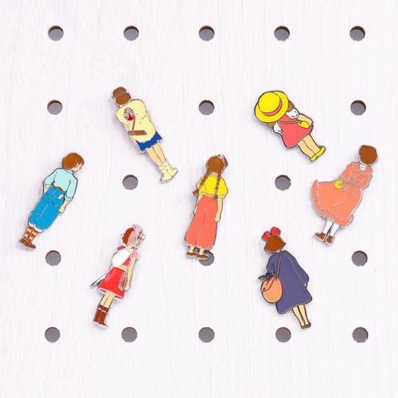 Studio Ghibli Studio Ghibli Heroine Back View Pins Collection [Donguri Closet Exclusive]