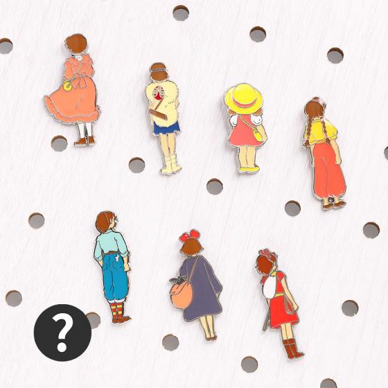 Studio Ghibli Studio Ghibli Heroine Back View Pins Collection [Donguri Closet Exclusive]