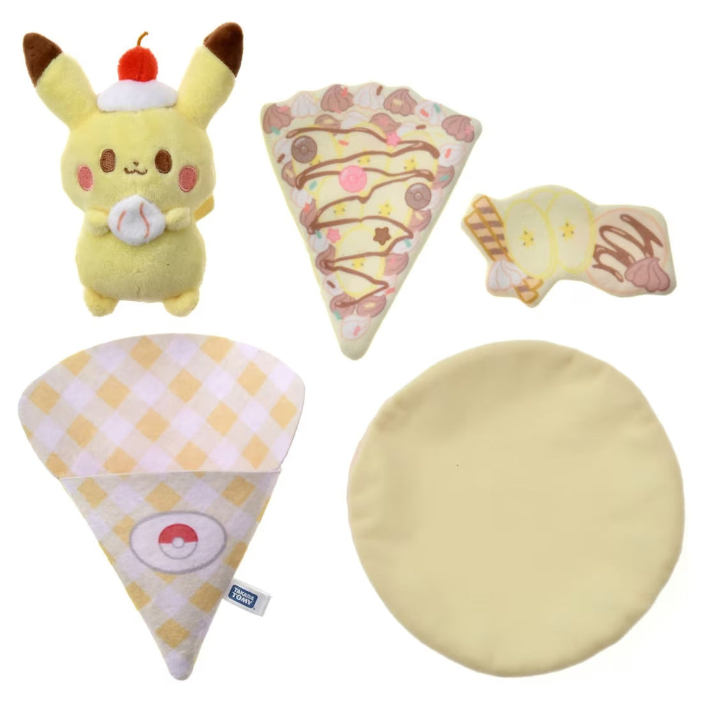 Takara Tomy Pikachu Poke Peace Kurukuru Crepe Plush