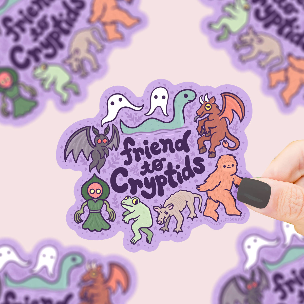 Friend to Cryptids Halloween Vinyl Sticker | oshoppu