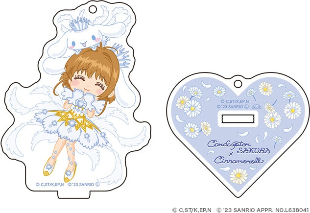 Up Fields Sakura x Cinnamoroll Acrylic Stand Keychain Flower ver. [Cardcaptor Sakura x Sanrio Characters]