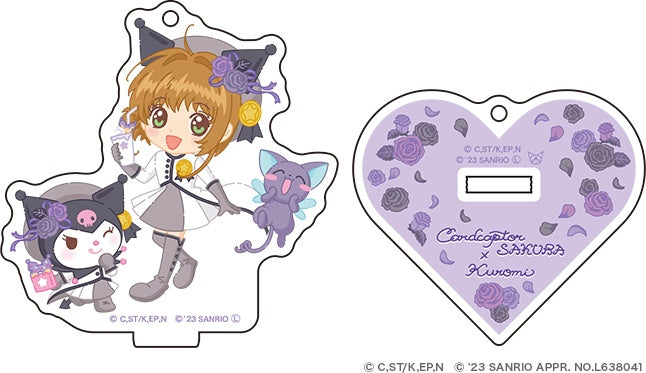 Up Fields Sakura x Kuromi Acrylic Stand Keychain Flower ver. [Cardcaptor Sakura x Sanrio Characters]