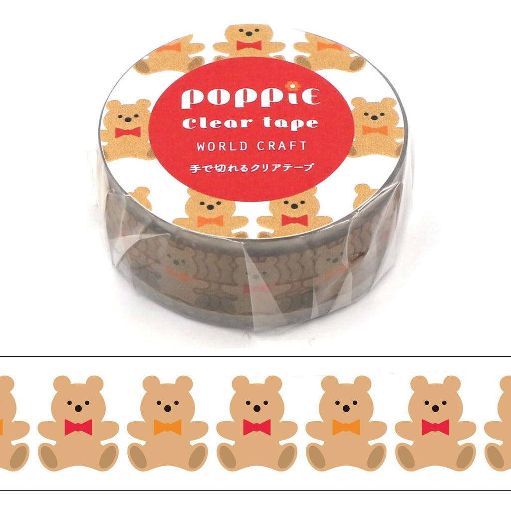 World Craft Decorative Tape Poppie Teddy Bear PET Tape
