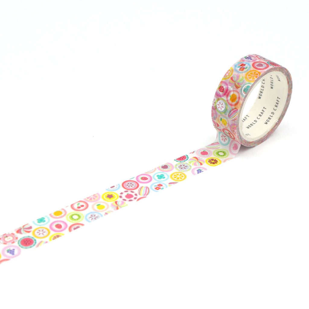 World Craft Decorative Tape Retro Style Candy Washi Tape