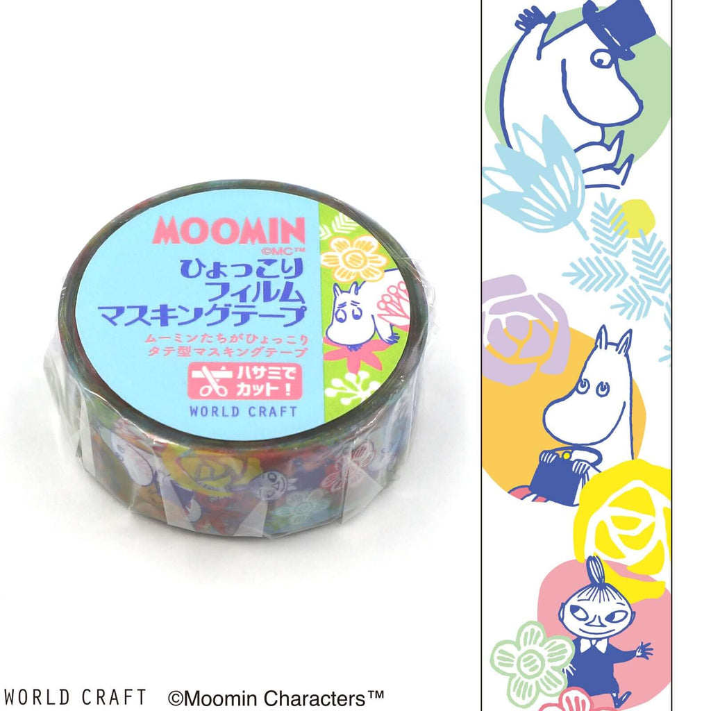 World Craft Moomin PET Clear Tape Flowers Clear