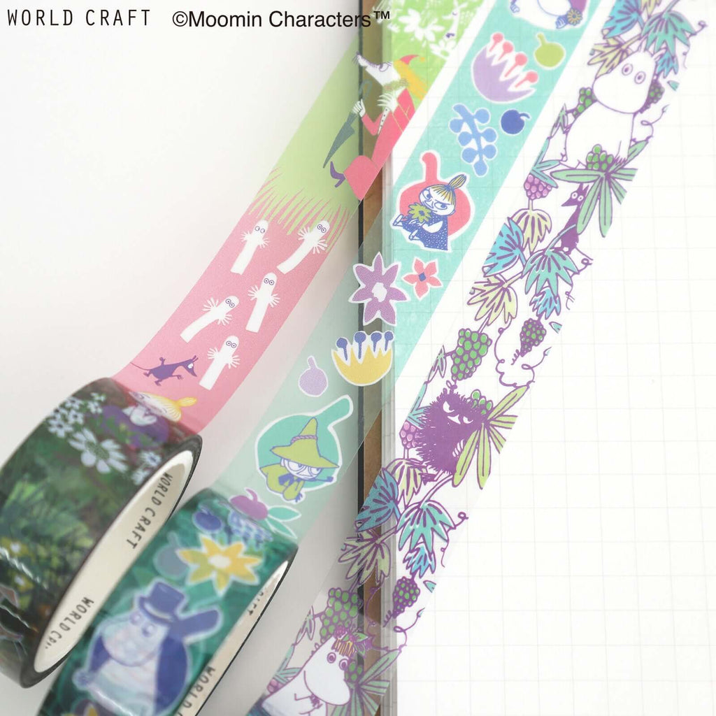World Craft Moomin PET Clear Tape Garden