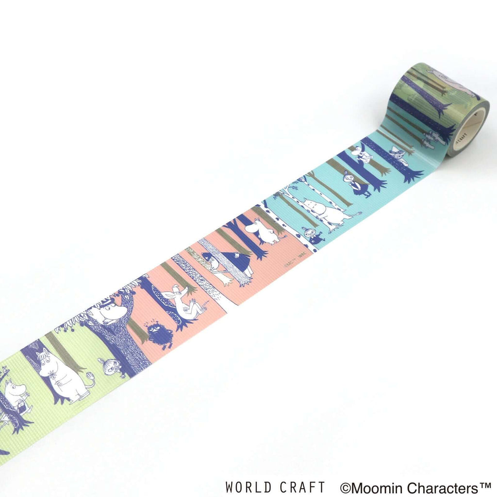 World Craft Packing Tape Moomin Characters Wide Crafting Tape Forest