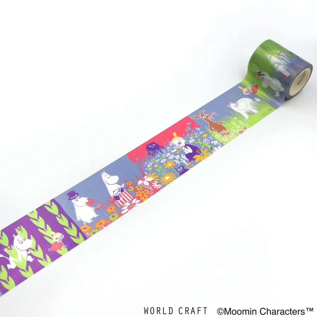 World Craft Packing Tape Moomin Characters Wide Crafting Tape Grassland