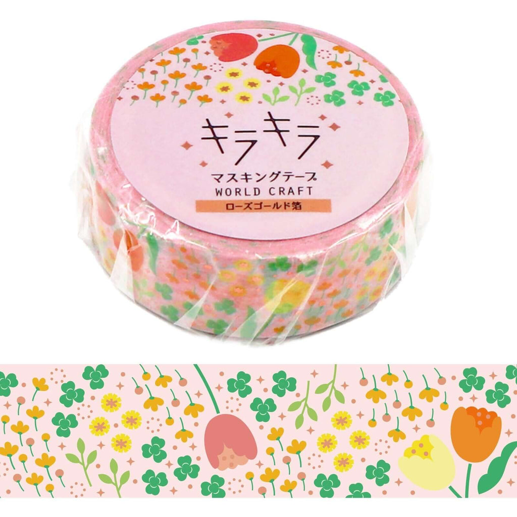 World Craft Spring Time Flowers Washi Tape
