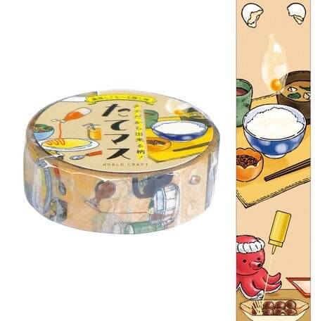 World Craft Washi Tape Japanese Food Pattern Washi Tape