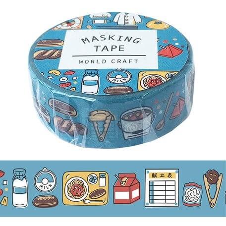 World Craft Washi Tape Showa Era Style School Lunch Washi Tape