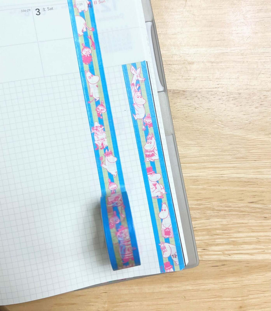 Moomin Decorative Tape Blue Official Moomin Washi Tape